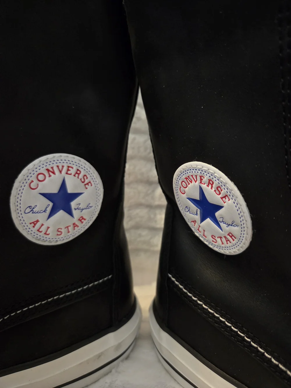 NIB Converse XHI High Top Sneakers - Black with White Sole - Picture 4 of 11
